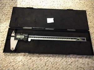 Mitutoyo Absolute Digimatic Digital Calipers 500-193 CD-12" CP Inside Outside - Picture 1 of 8
