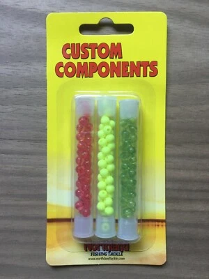 Aparejos de pesca Northland - Cuentas de salmón - Tamaño 5 mm - Surtido - 125/tarjeta Foto 1 de 2