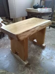 Oak Chair stool rustic style handmade furniture