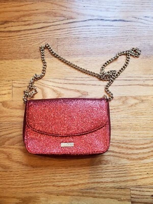 Jimmy Choo Perfumes Rojo Brillo Bolso sin asas Bandolera Noche Bolso Cartera Foto 1 de 4