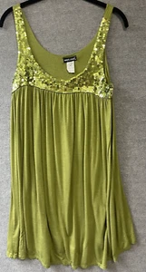 Wet Seal Tunic Top Sequin Women's Small Disco Bohemian Rave Party Shiny Bling - Picture 1 of 16