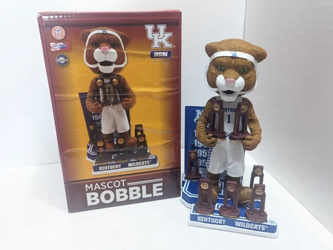 Kentucky Wildcats Mascot NCAA Championships Trophies Bobblehead NIB #448/1000 Cover
