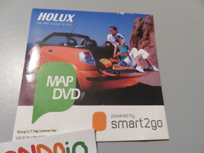 Holux Map DVD Smart2go With Key License 7giorni New - Image 1 of 4