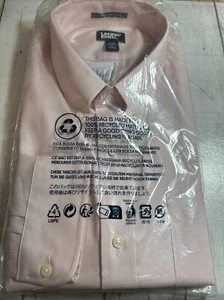 Camicia abito Land’s End senza ferro Supima cotone pinpoint tradizionale morbida rosa tè - Foto 1 di 5
