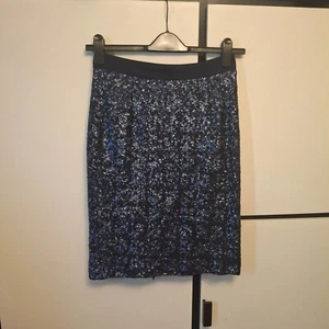 Whistles blue sequin skirt size 10 - Picture 1 of 7