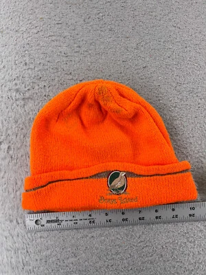Brays Island Beanie Toque Adult One Size Orange Knit Embroidered Hunting Acrylic — 第 1/4 张图片