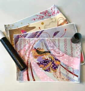 Japanese Paper as Art Yuzen Sougara The Four Seasons 4 Designs Paper Prints - Bild 1 von 11