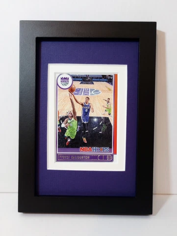 Tyrese Haliburton Sacramento Kings Display Custom Framed Basketball Card Plaque Cover