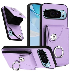 Magnet Stoßfest Kartenfach Handyhülle mit Halter für Google Pixel 9 Pro XL 8A - Bild 1 von 86