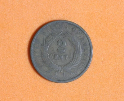 1868 2 Cent Piece #P06135 - Image 1 of 2