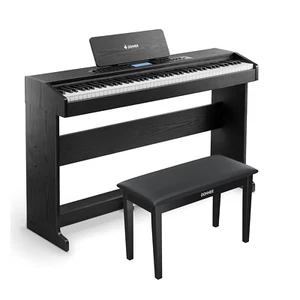 Donner DDP-95 Digital Piano 600 Rhythms 88 Key Full Weighted Keyboard Stool Set - Picture 1 of 13