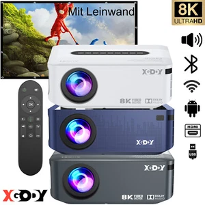 8K XGODY LCD Projektor 5G WIFI HD Mini 8K 12000 Lumen Beamer Multimedia Heimkino - Bild 1 von 21