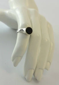 Anillo mujer vintage ónix / plata 835 - Imagen 1 de 5