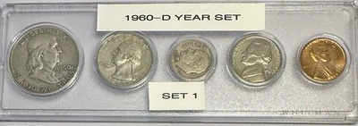1960-D U.S. Coin Set – Lightly Circulated – Whitman Case – Silver – Set #1 - Image 1 of 4