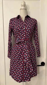 Women’s UNTUCKit For Her SYDNEY L/S Shirt Dress w/Tie Belt Size 4 - Picture 1 of 13