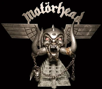 Motorhead Lemmy Kilmister Warpig Logo Colmillo Calavera Pirámide Estatua De Lujo Pesada... Foto 1 de 3