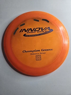USED Innova Champion Groove 170g Orange Distance Driver Square Flight Numbers - Image 1 of 4