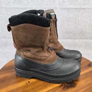 Botas de nieve de invierno superiores de cuero para hombre Banff 4 impermeables talla 10 - Imagen 1 de 12