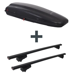 Dachbox G3 Arjes 480 + Dachträger G3 Clop für Opel Grandland X Typ A18 NEU - Bild 1 von 12