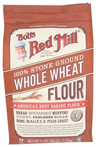 Harina de trigo integral molida Bob'S Red Mill Stone 5 lb (paquete de 1) - Imagen 1 de 4