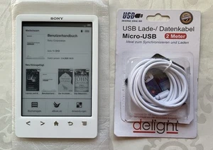Sony eBook Reader PRS-T3 S 2GB, WLAN, 15,2 cm - Weiß, Extras, Wie NEU! - Bild 1 von 16