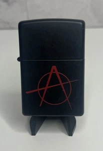 2014 Zippo Anarchy Black Matte Finish Windproof Metal Lighter - Picture 1 of 4