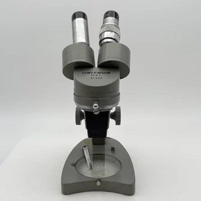 Microscopio binocular estéreo Unitron MSF #41420 de colección con lente W.F.30X ¡sin probar! Foto 1 de 4