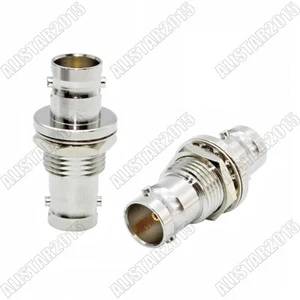 1x Adaptador de tuerca de mamparo hembra a conector BNC hembra 75 ohmios 3G HD SDI conector - Imagen 1 de 7