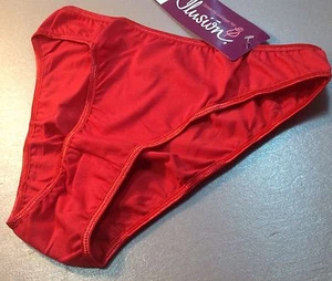 Women Panties,Bikinis"ILUSION"Mexico Size S.Red Solid Soft 93%CottonW/decoration - Picture 1 of 8
