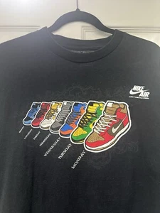 Vintage Nike Dunk High SB Promo Graphic T Shirt Black Size XL - Picture 1 of 5