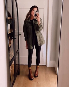 Max Jeans Green Utility Military Jacket Women's Size M - Picture 1 of 9