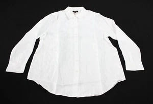 Quince Men's 100% Linen European Button-Down L/S Shirt LC7 White Large NWT - Picture 1 of 4