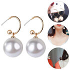 2 Pairs Large Pearl Earrings for Women Orrous Earings Stud Tassel Grace