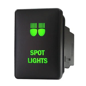 SPOT LIGHTS 923G Push switch 12V OEM Replacement LED green on off For Toyota - Imagen 1 de 1