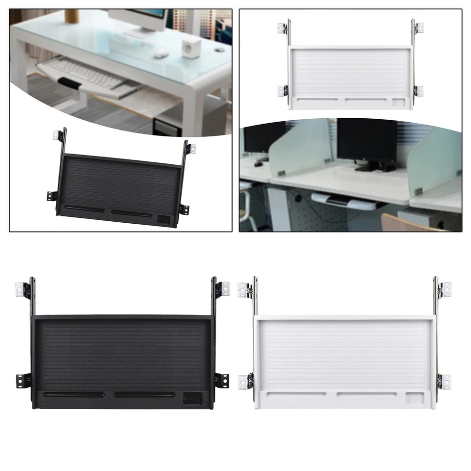 under Desk Keyboard Drawer Tray Slide Out Platform for Home Office Accessory - Image 1 of 1