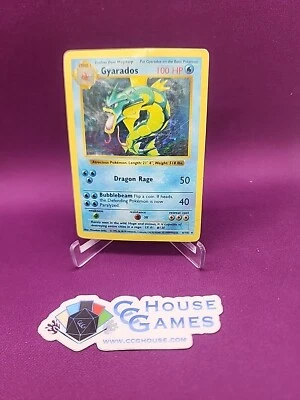 Pokemon Gyarados Shadowless Unlimited Holo Foil See Scans #Y *CCGHouse* - Image 1 of 4