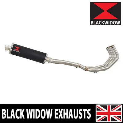 Sistema de escape completo de alto nivel Yamaha FZ6R 2009-2017 silenciador ovalado extremo lata BN40V Foto 1 de 4