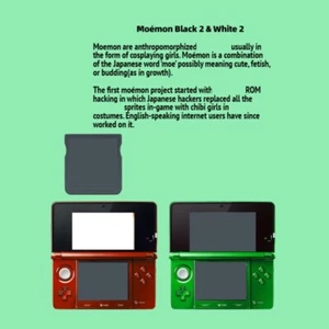 Moemon Black 2 & White 2 English Video Game Card US Version V0.6 - Zdjęcie 1 z 6