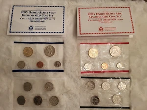 2003 UNITED STATES MINT UNCIRCULATED COIN SET PHIL. & DENVER - Picture 1 of 10