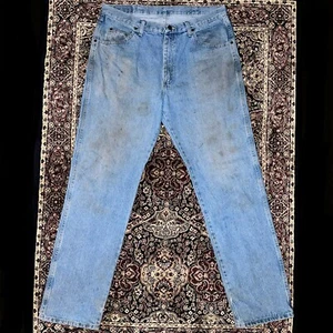 Wrangler Herren Gr. 36x34 blau Denim Jeans gut getragen vernietet Baumwolle Cowboyhose - Bild 1 von 5
