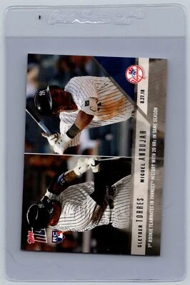 2018 Topps Now #648 Gleyber Torres / Miguel Andujar RC, PR2529 NM - Image 1 of 2