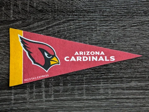 NFL Mini PENNANT FLAG Arizona Cardinals by Rico/Tag Express 9"x 4” Cover