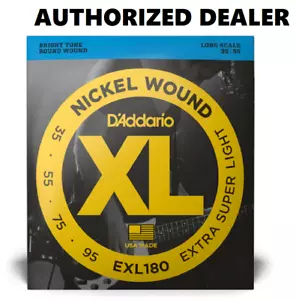 D'Addario EXL180 Bassgitarrensaiten extra superleicht 35-95 langer Maßstab - Bild 1 von 13