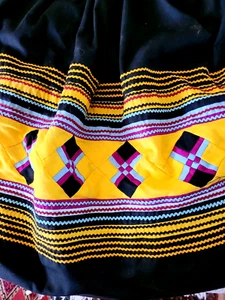 Miccosukee Tribe Indians of Florida Handmade RARE Patchwork Apron-Tamiami Trail - Picture 1 of 8
