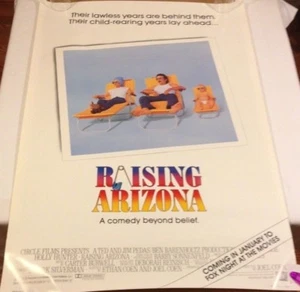 Raising Arizona promotional Poster 1990 Fox Night at the Movies vintage Fox TV - Picture 1 of 12