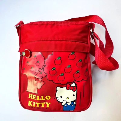 Sanrio Hello Kitty Satchel Purse Handbag Red Cross Body 2007 - 9 X 7.5 in - Image 1 of 4