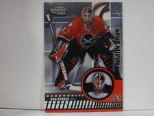 2003-04 Pacific Invincible Buffalo Sabres Hockey Card #9 Martin Biron