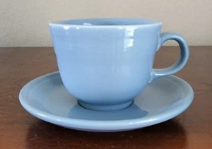 Fiestaware Periwinkle Coffee Tea Cup Mug Saucer Plate HLC USA - Picture 1 of 10