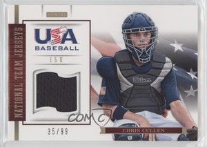 2012 Panini USA Baseball National Team 15U Jerseys /99 Chris Cullen #7
