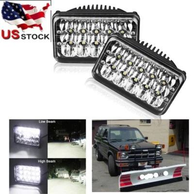 2PCS 4x6 LED Headlights Upgrade for BLIZZARD Snowplow Snow Plow 680LT 720LT 810 - Image 1 of 4